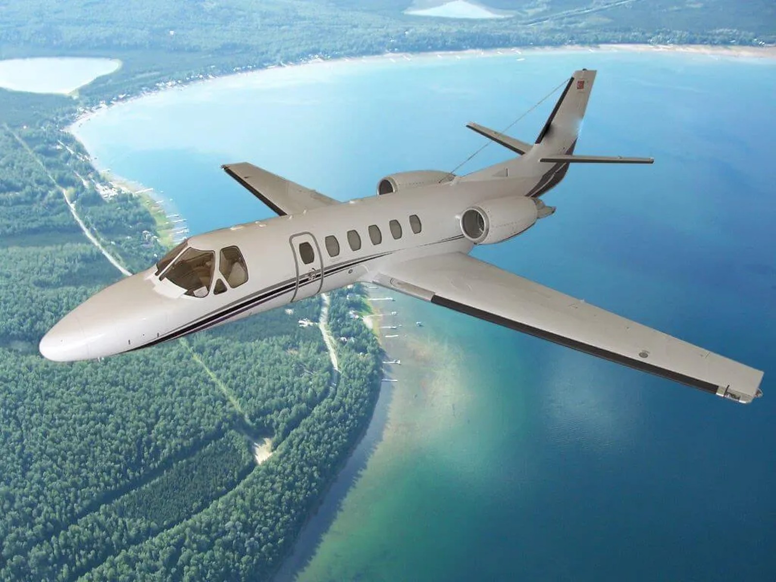 Private jet exterior photo