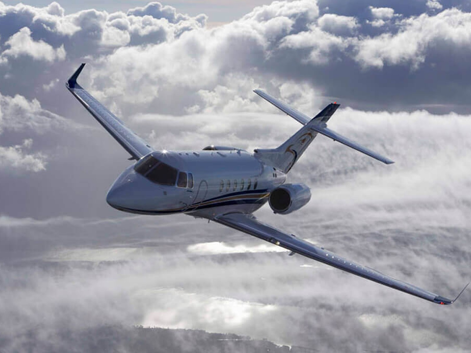 Exterior of Hawker 750XP