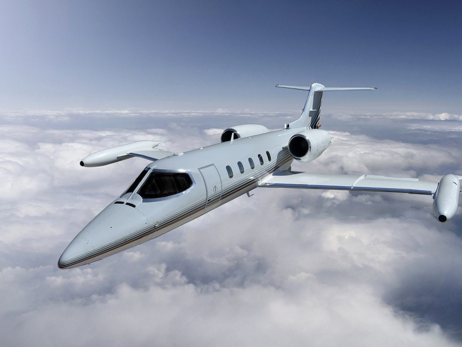 Exterior of Learjet 35