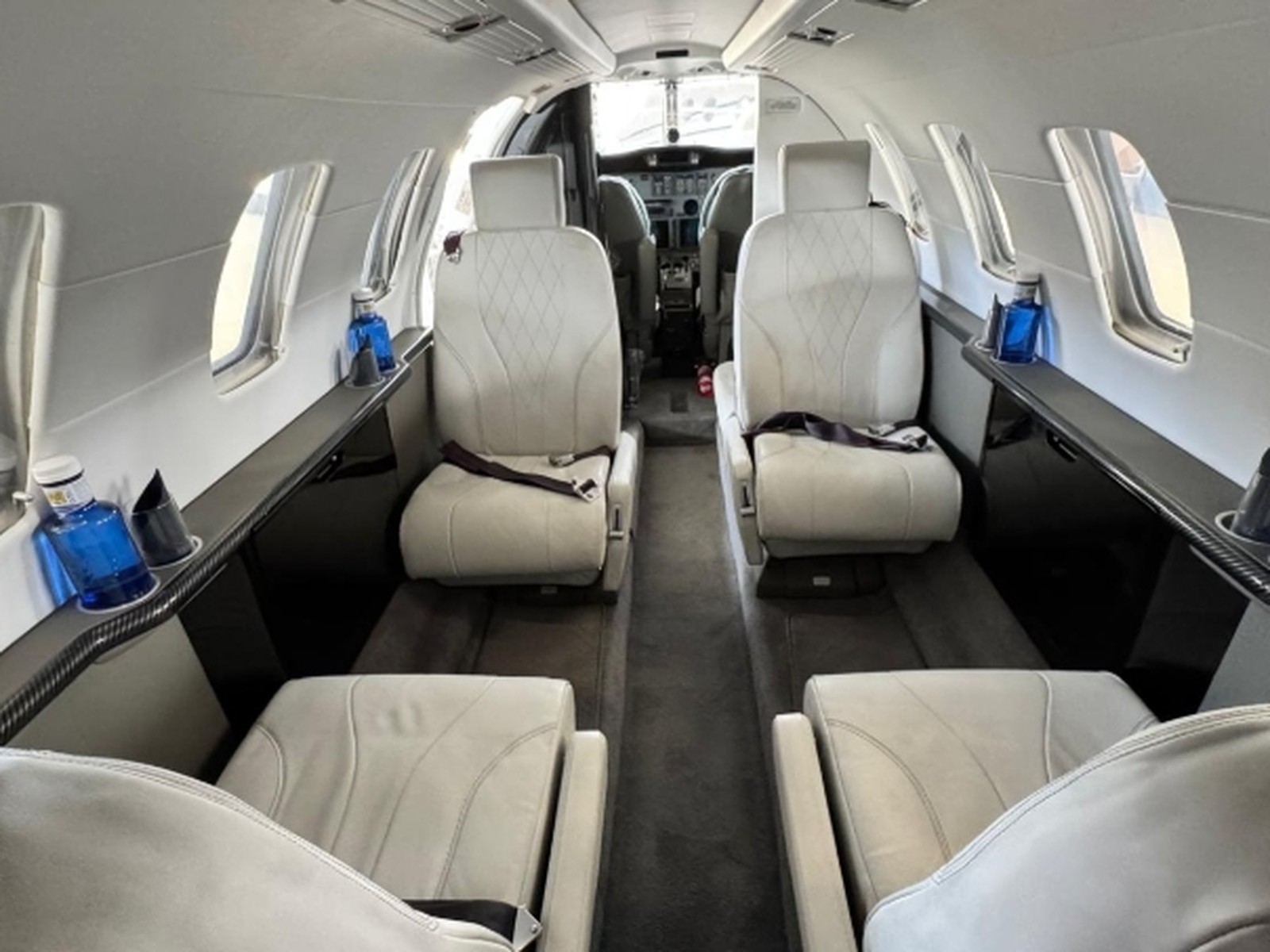 Private jet interior photo