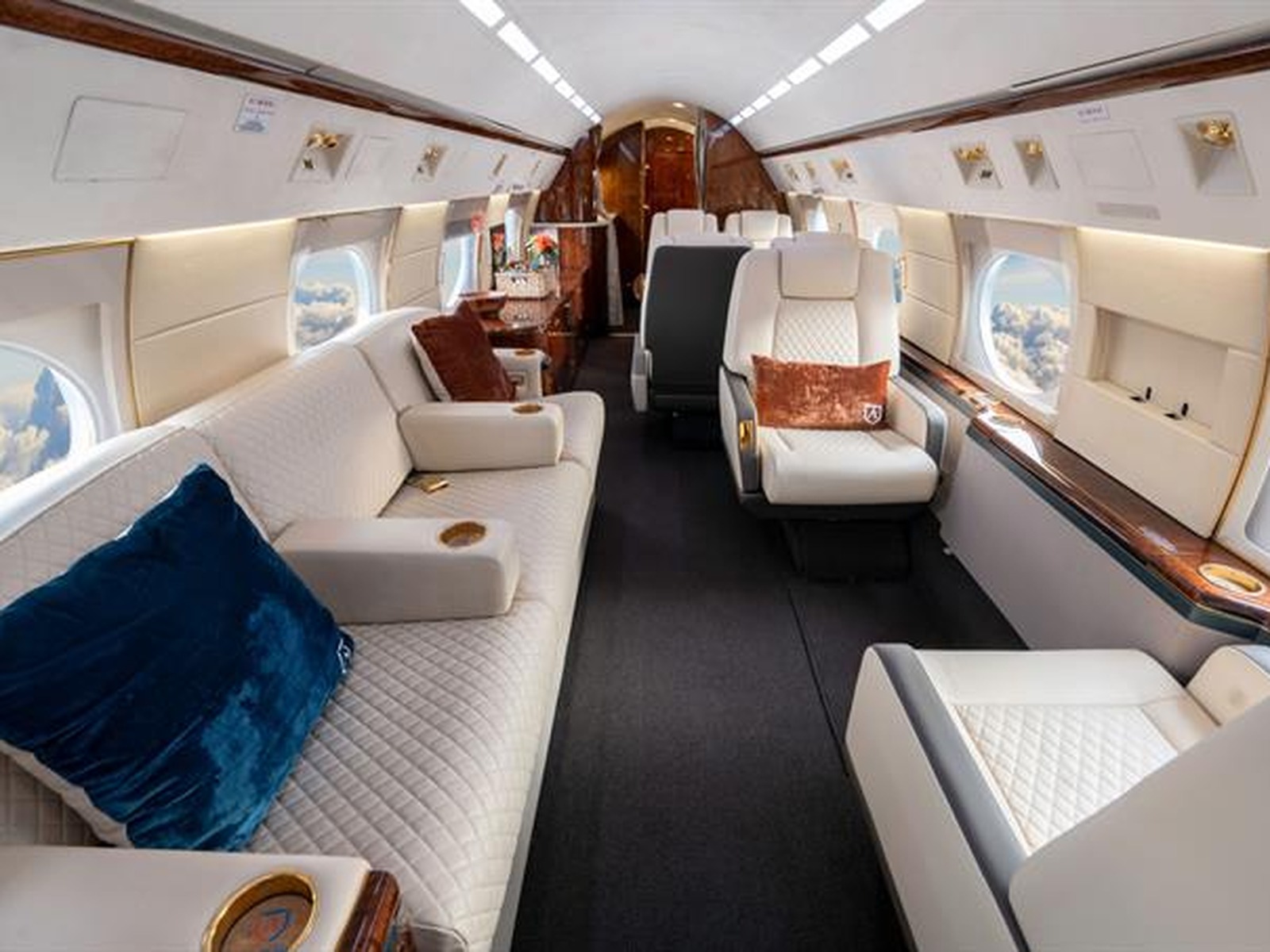Interior of Gulfstream GIV