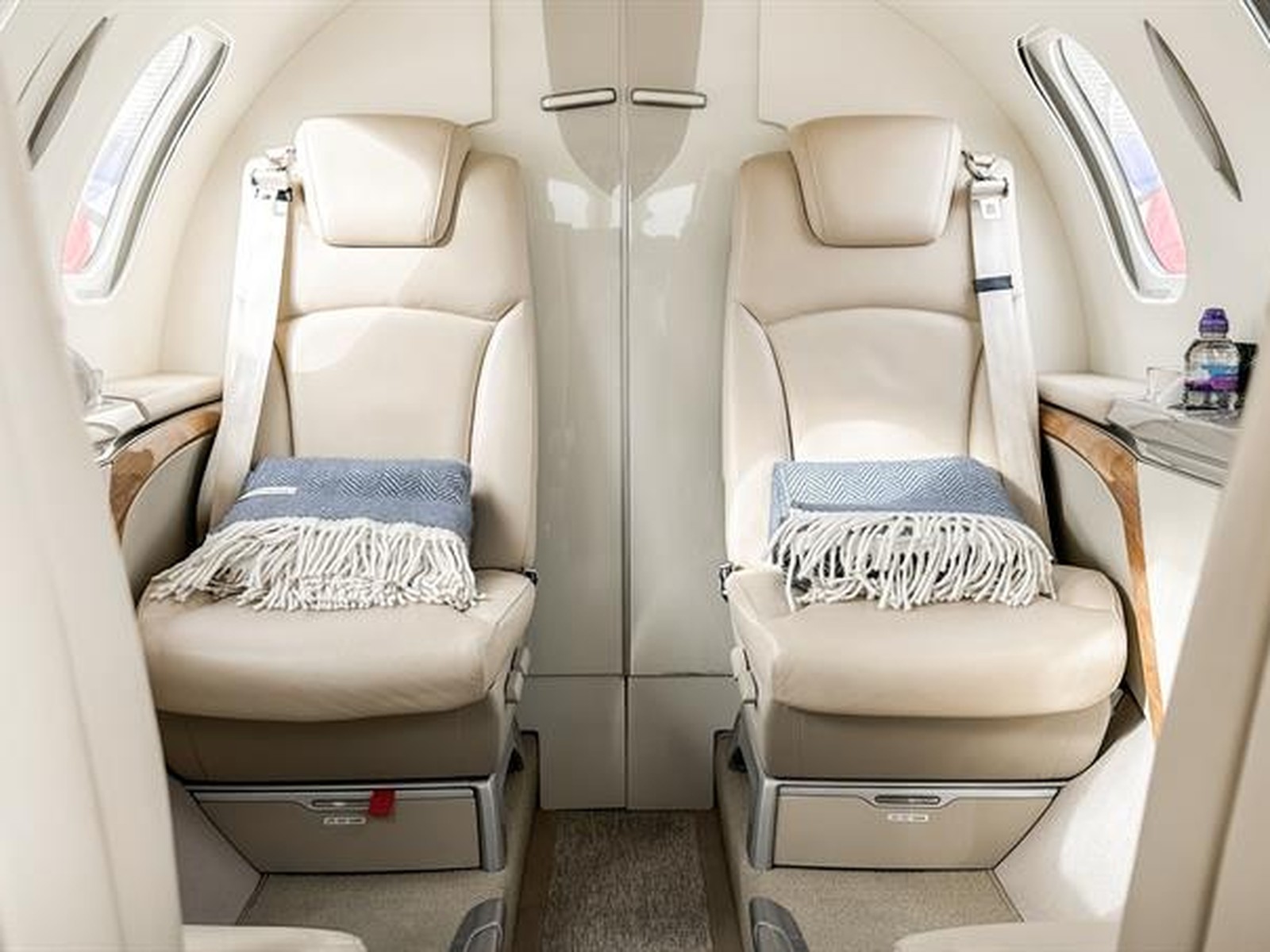 Private jet interior photo